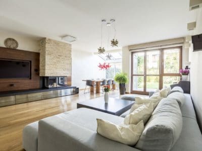 Lounge with television